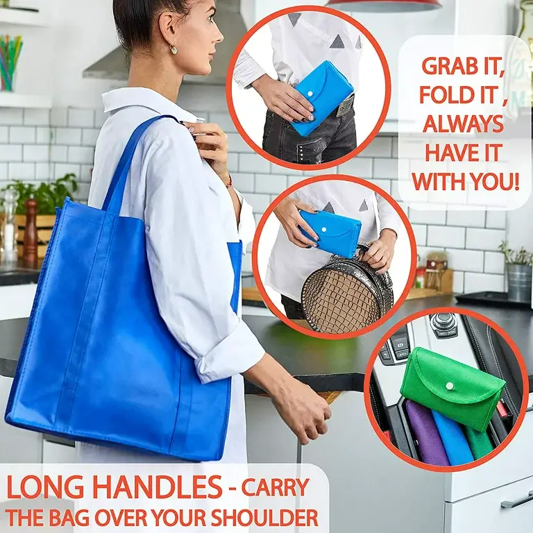 Foldable bag are very convenient to carry and use